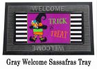 Trick or Treat Witch Sassafras Mat - 10 x 22 Insert Doormat