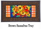 Blessed Floral Arrangement Sassafras Mat - 10 x 22 Insert Doormat