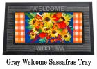 Blessed Floral Arrangement Sassafras Mat - 10 x 22 Insert Doormat