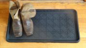 Canning Embossed Natural Rubber Boot Tray - 32 x 16 x 1