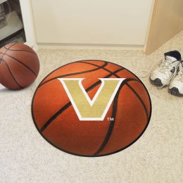 Vanderbilt Commodores Basketball Shaped Area Rug