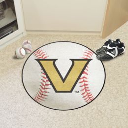 Vanderbilt Commodores Baseball Shaped Area Rug
