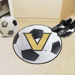 Vanderbilt Commodores Soccer Ball Shaped Area Rug