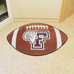 Fordham Rams Football Shaped Area Rug