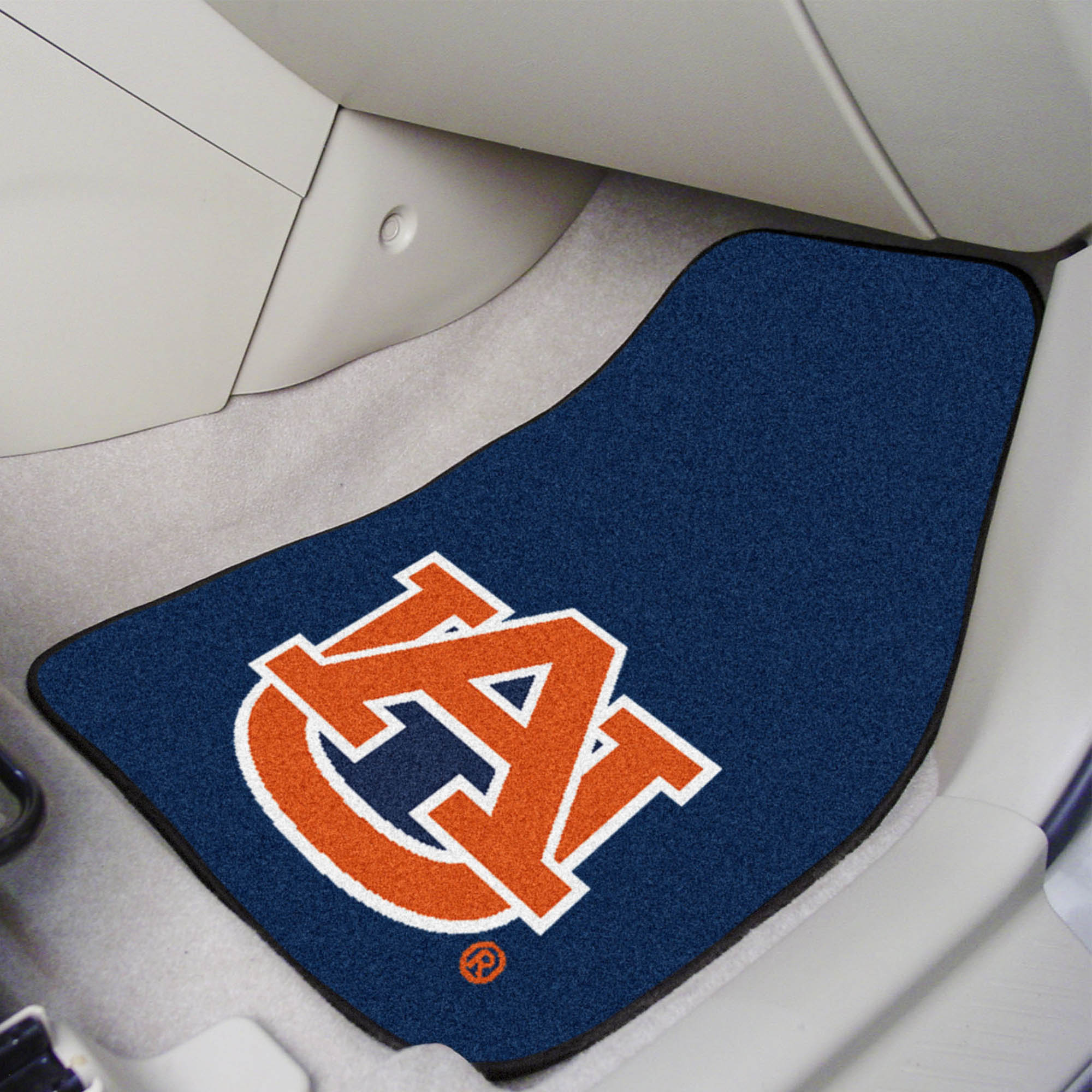 Auburn Tigers "AU" Printed Carpet Car Mat Set