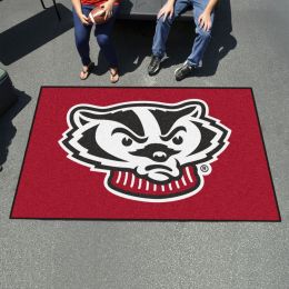 UW Badgers Logo Outdoor Ulti-Mat - Nylon 60 x 96