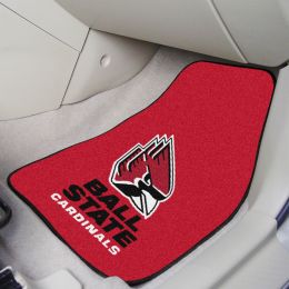 Ball State University 2pc Carpet Car Mat Set - Nylon & Vinyl