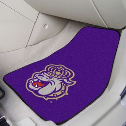 James Madison Dukes 2pc Carpet Floor Mat Set - Mascot