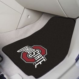 OSU Buckeyes 2pc Carpet Floor Mat Set - Mascot