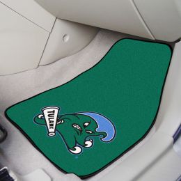 Tulane Green Wave 2pc Carpet Floor Mat Set - Mascot