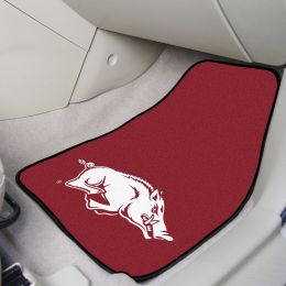 U of A Razorbacks 2pc Carpet Floor Mat Set - Mascot