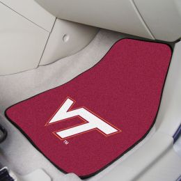 Virginia Tech 2pc Carpet Car Mat Set - Nylon & Vinyl