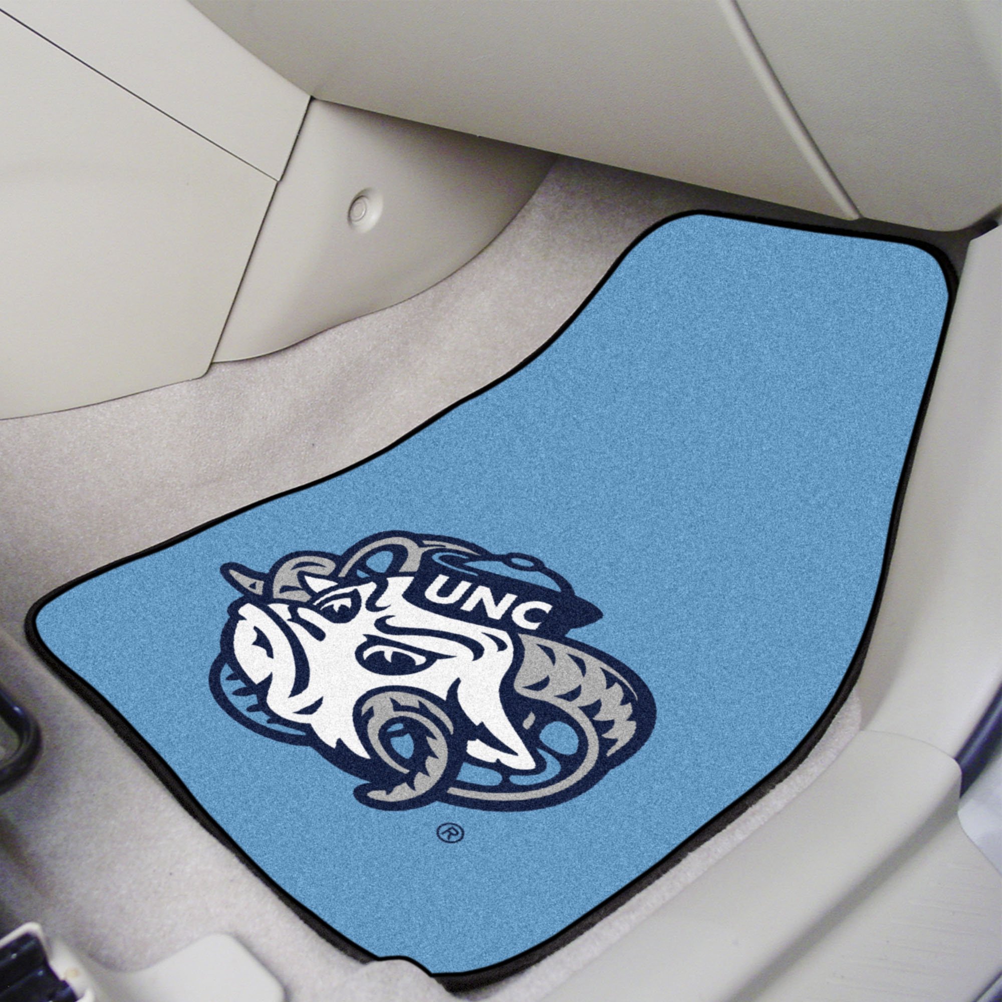 UNC Rameses 2pc Vinyl Car Floor Mats - 18" x 27"