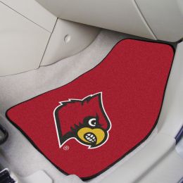 UofL Cardinals 2pc Carpet Floor Mat Set - Nylon & Vinyl