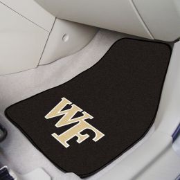 WFU Demon Deacons 2pc Carpet Floor Mat Set - Mascot