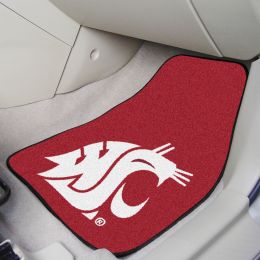 Washington State University  2pc Printed Carpet Car Mat Set