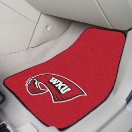 WKU Hilltoppers 2pc Carpet Floor Mat Set - Mascot