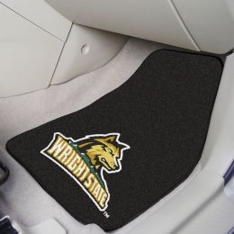 Wright State University 2pc Carpet Car Mat Set - Nylon & Vinyl