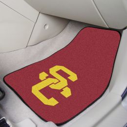 USC Trojans 2pc Carpet Floor Mat Set - Mascot
