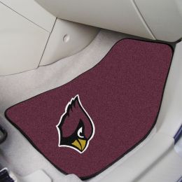 Arizona Cardinals 2pc Carpet Car Mat Set – 17 x 27