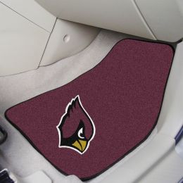 Arizona Cardinals 2pc Carpet Car Mat Set â€“ 17 x 27