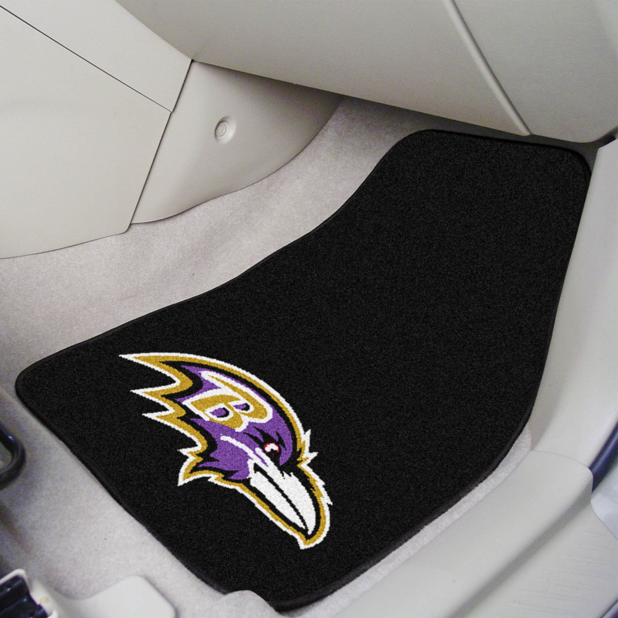 Baltimore Ravens 2pc Carpet Floor Mat Set - Logo