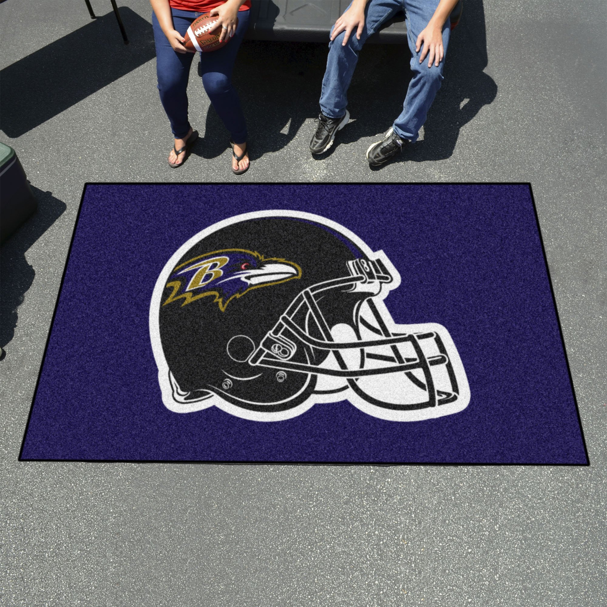 Baltimore Ravens Outdoor Helmet Ulti-Mat - Nylon 60 x 96