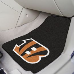 Cincinnati Bengals 2pc Carpet Floor Mat Set - Logo