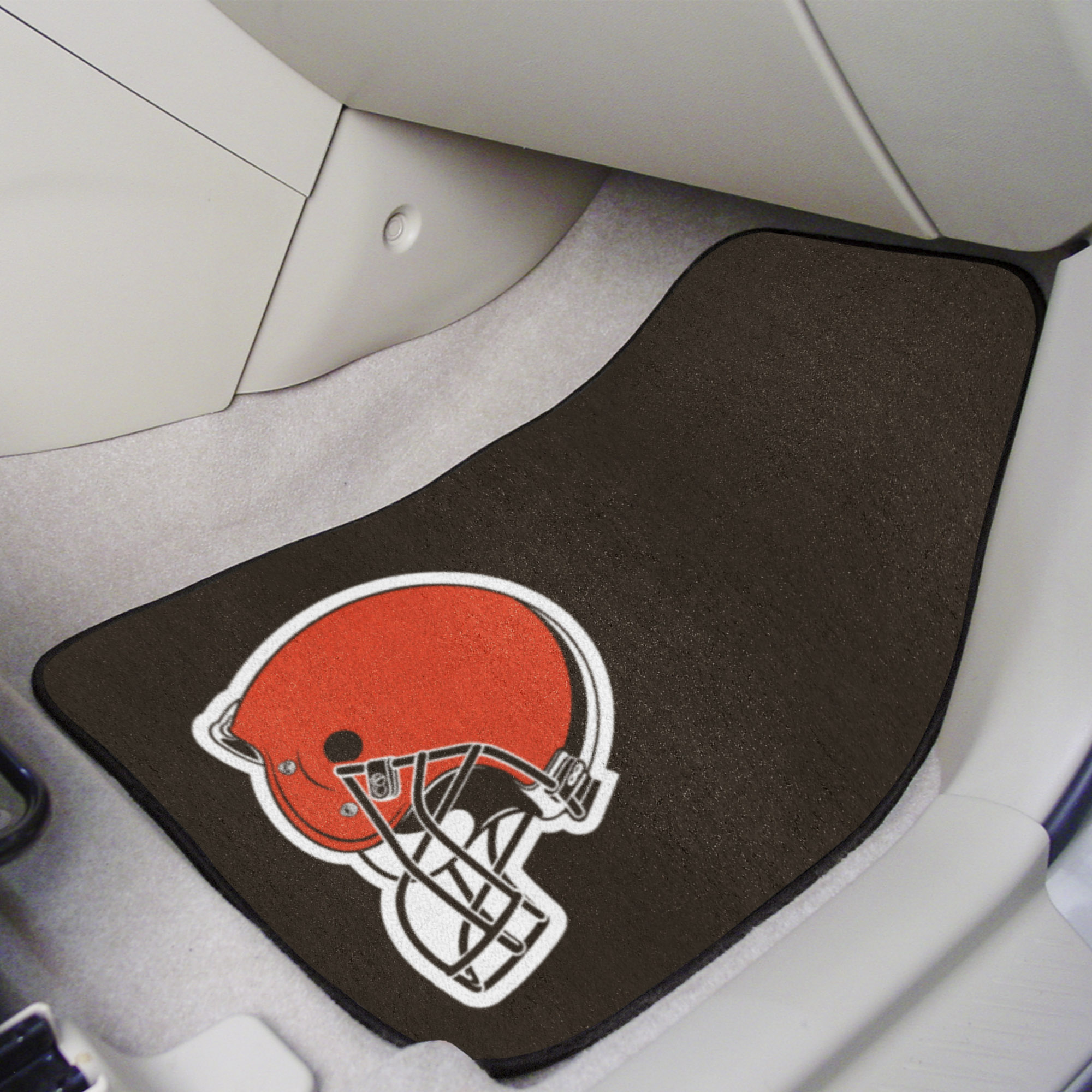 Cleveland Browns 2pc Carpet Floor Mat Set - Logo