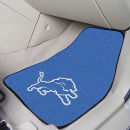 Detroit Lions 2pc Carpet Floor Mat Set - Logo