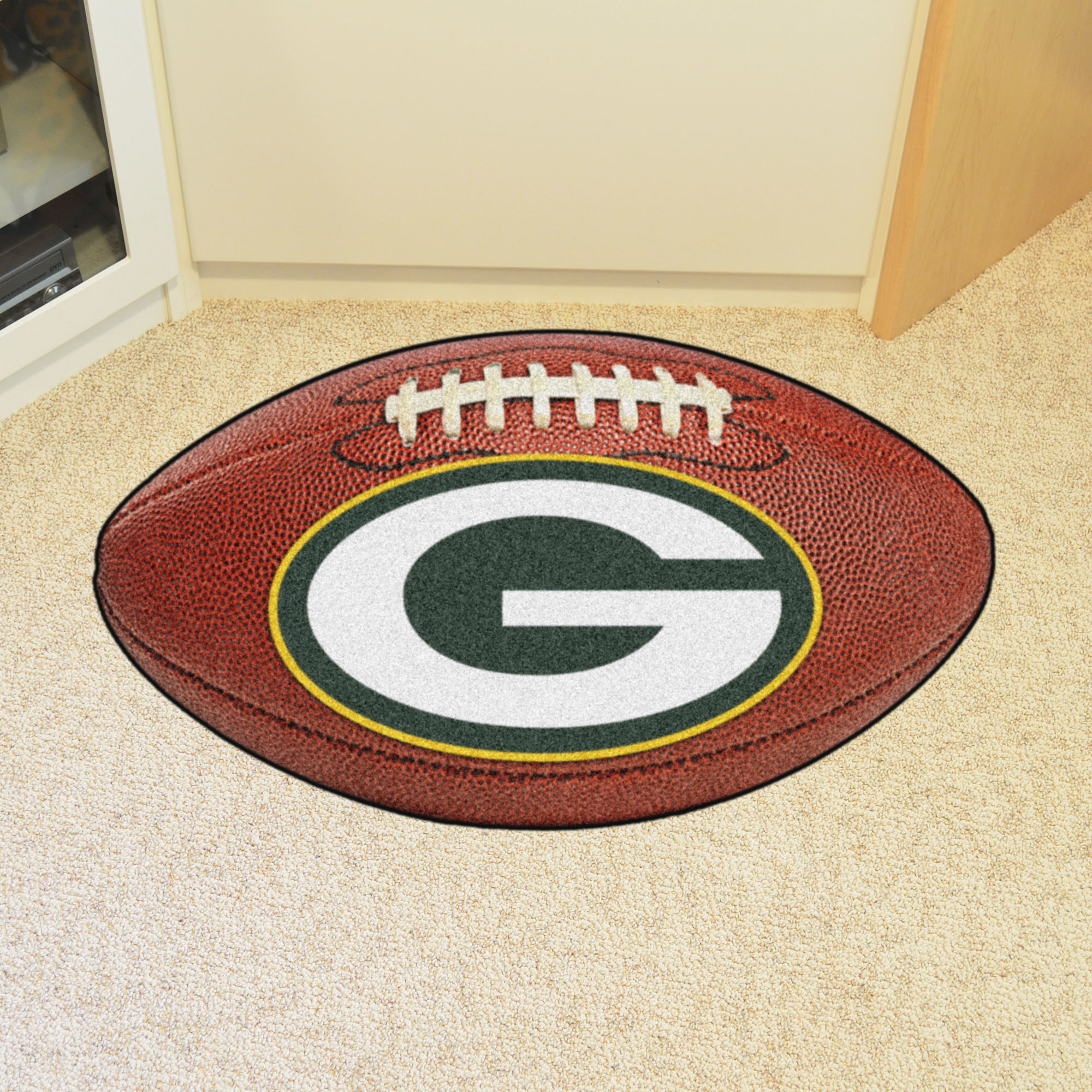 Green Bay Packers Ball Shaped Area Rugs