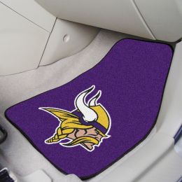 Minnesota Vikings 2pc Carpet Floor Mat Set - Logo