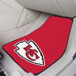 Kansas City Chiefs 2pc Carpet Floor Mat Set - Logo