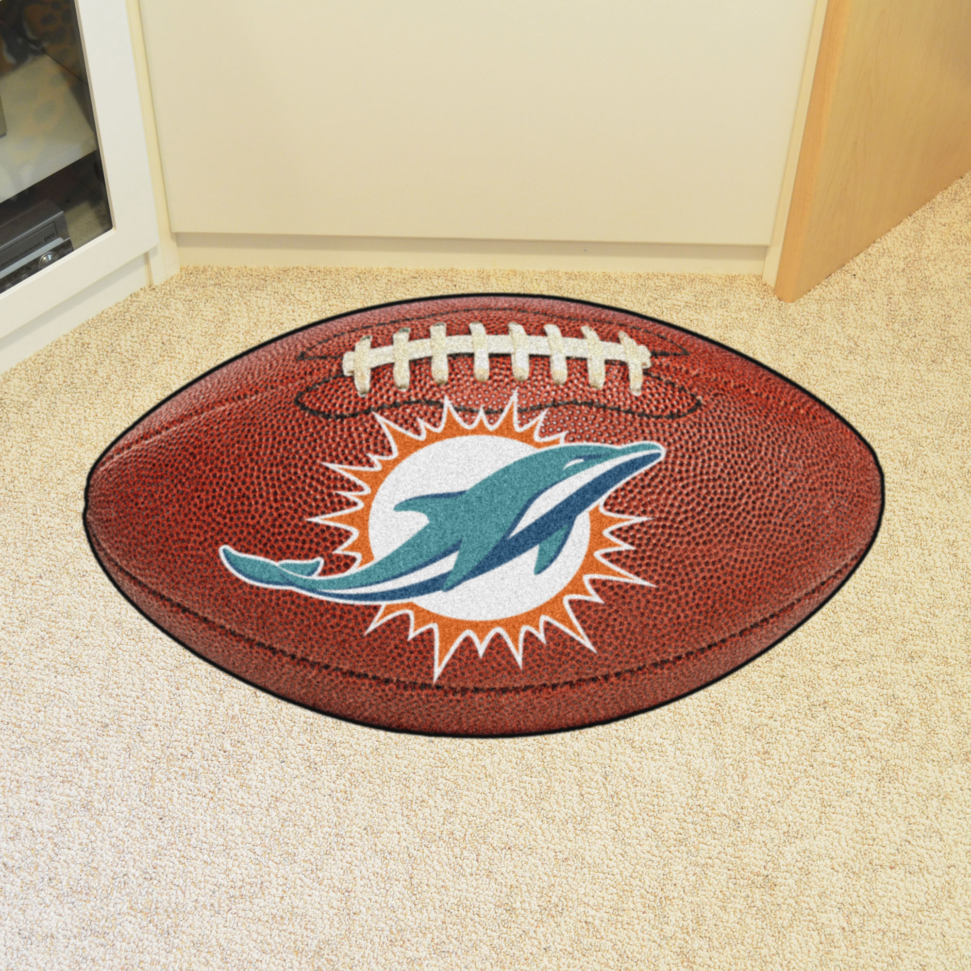 Miami Dolphins Ball Shaped Area Rugs