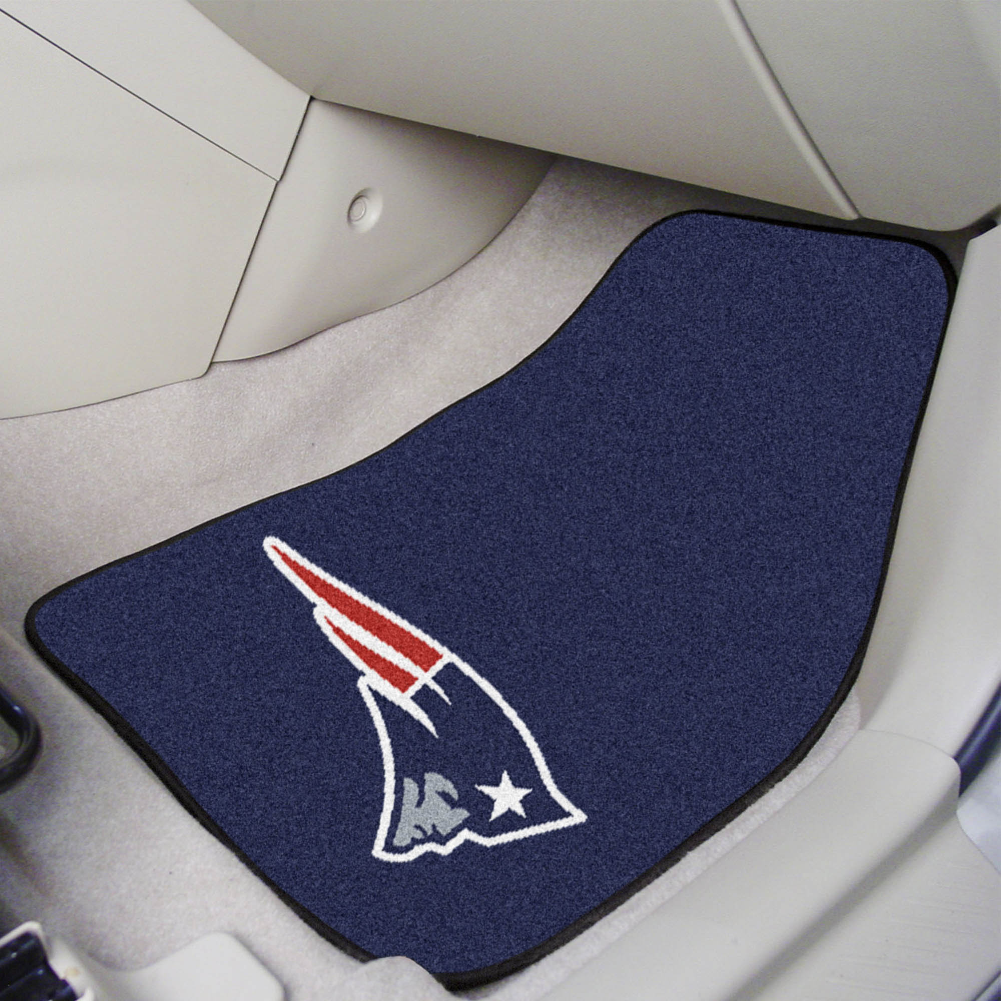 New England Patriots 2pc Carpet Floor Mat Set - Logo