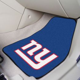 New York Giants 2pc Carpet Floor Mat Set - Logo