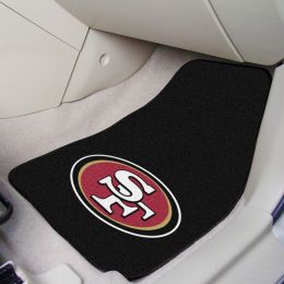 San Francisco 49ers 2pc Carpet Floor Mat Set - Logo