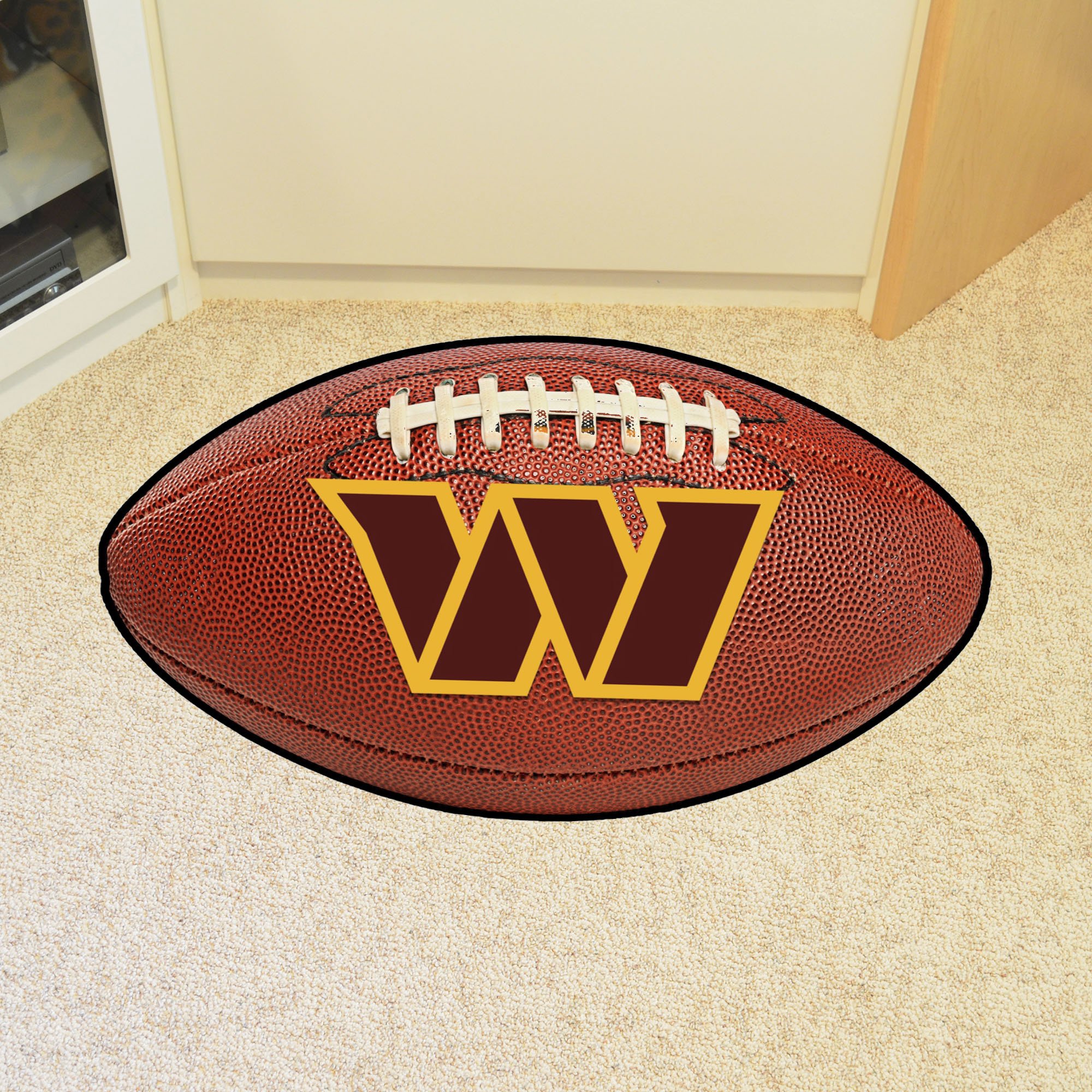 Washington Commanders Ball Shaped Area Rugs