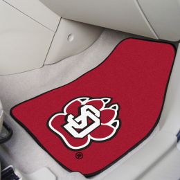 USD Coyotes 2pc Carpet Floor Mat Set - Nylon & Vinyl