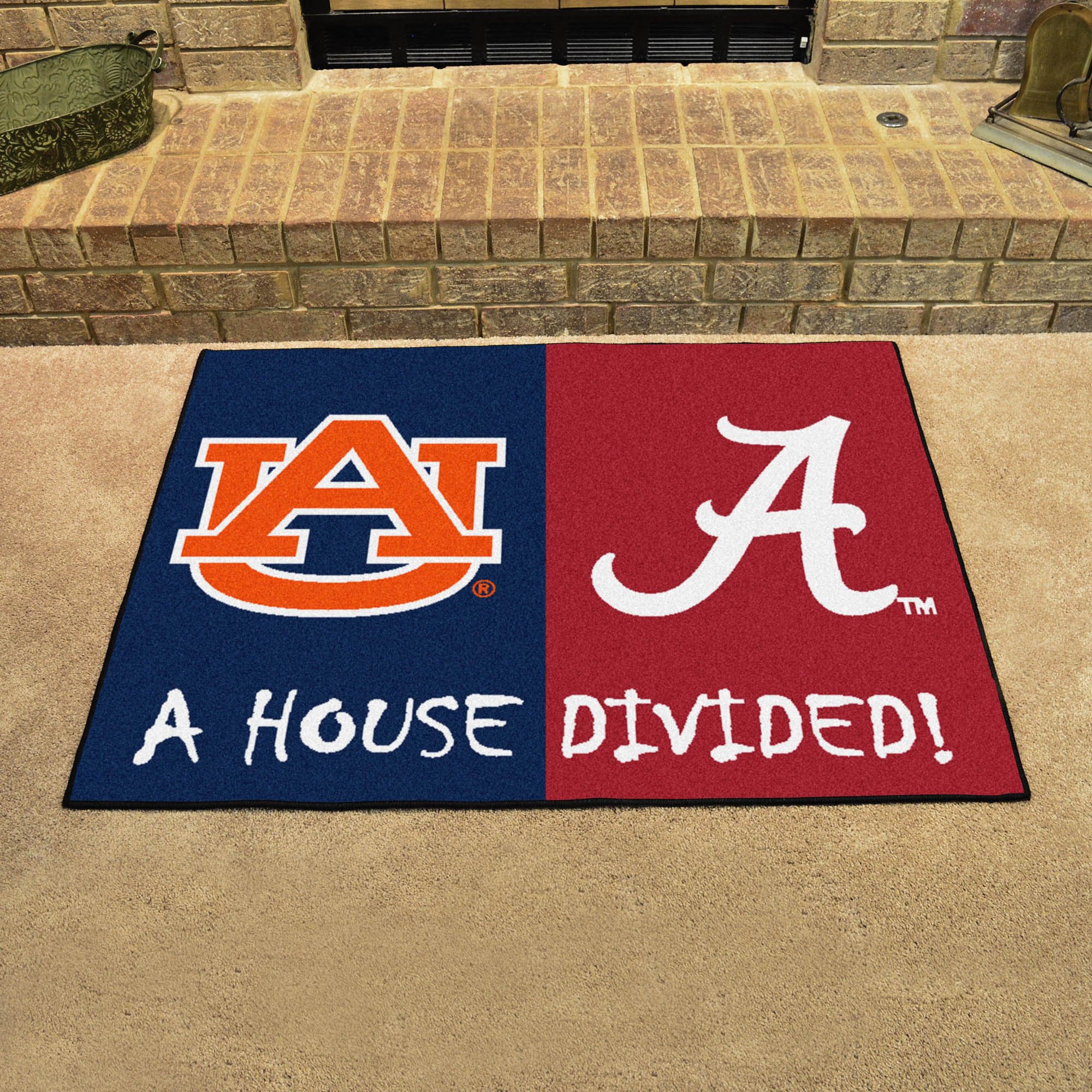 AlabamaAuburn House Divided Area Rug Nylon 34" x 44"