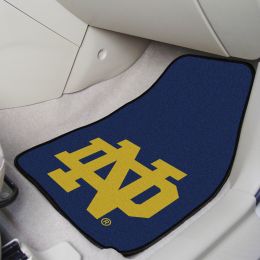 University of Notre Dame 2pc Carpet Car Mat Set - ND Logo
