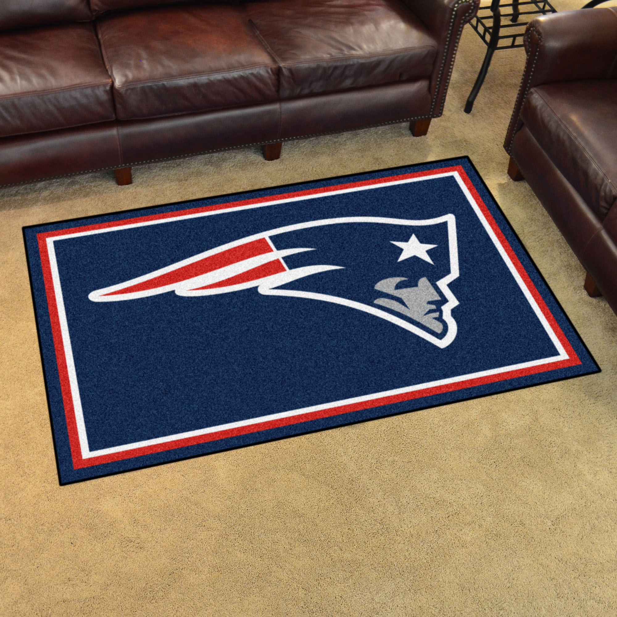 New England Patriots Area Rug - Nylon 4â€™ x 6â€™