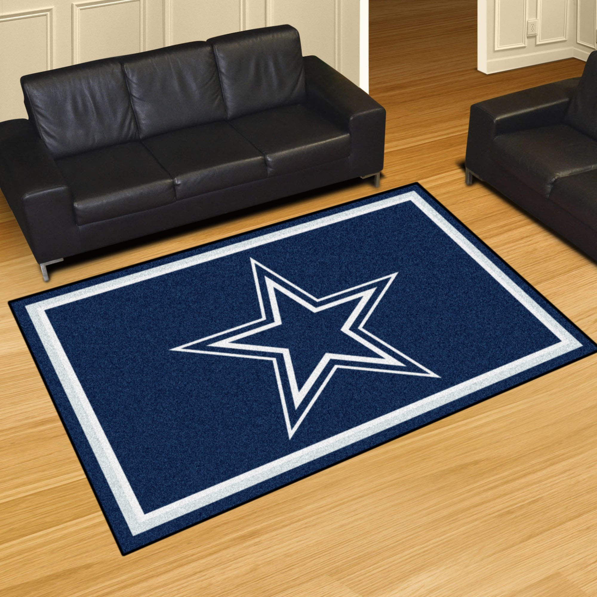 Dallas Cowboys Area Rug â€“ Nylon 5â€™ x 8â€™