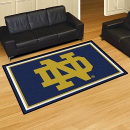 University of Notre Dame ND Logo Area Rug - Nylon 5' x 8'