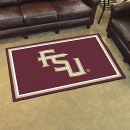Florida State Seminole Logo 4' x 6'  Area Rug