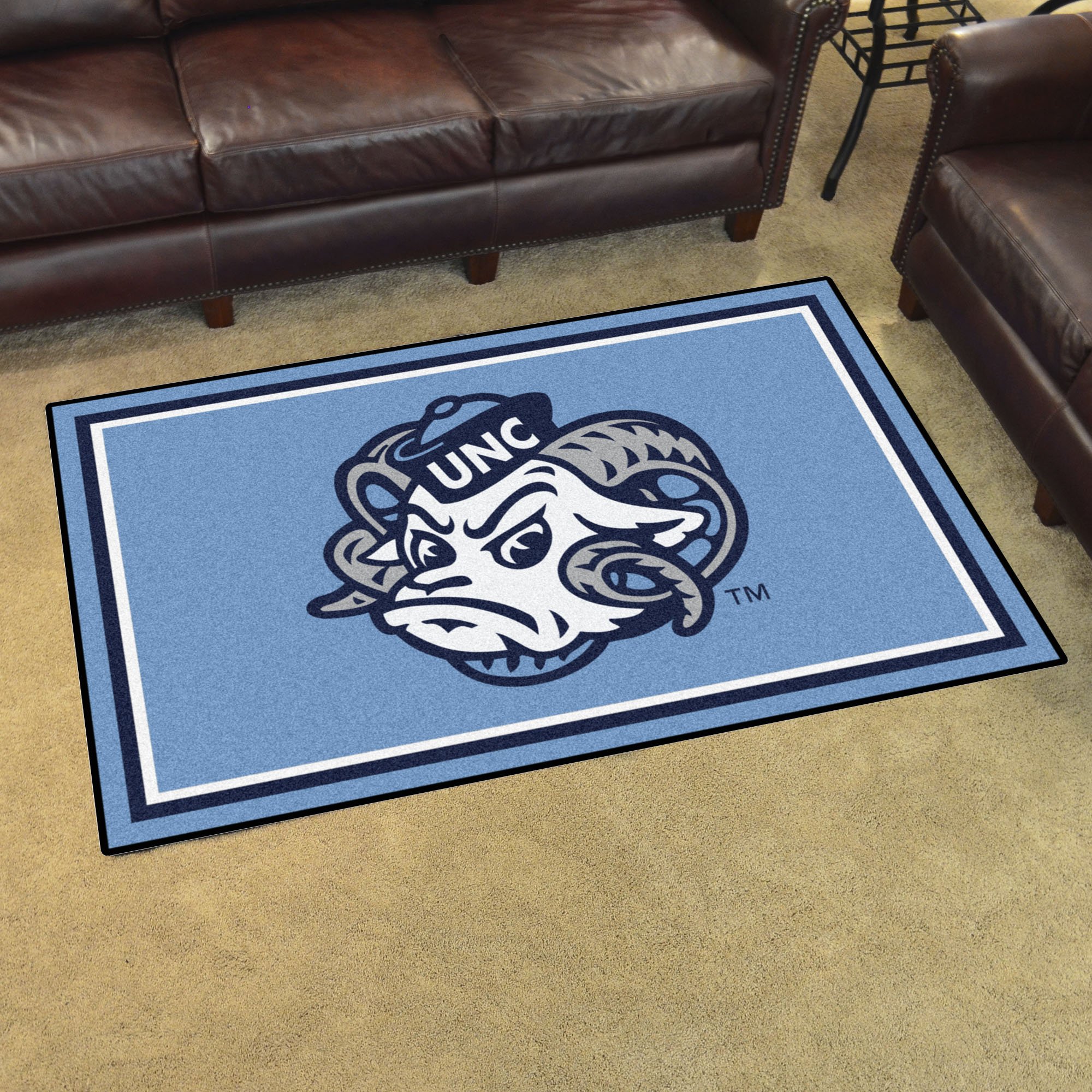 Carolina Rameses Logo Area Rug - 4' x 6' Nylon