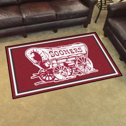 University of Oklahoma Area rug - 4â€™ x 6â€™ Sooners Wagon