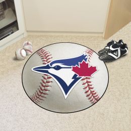 Toronto Blue Jays Baseball Shaped Area Rug â€“ 22 x 35