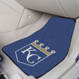 Kansas City Royals 2pc Carpet Car Mat Set â€“ 17 x 27