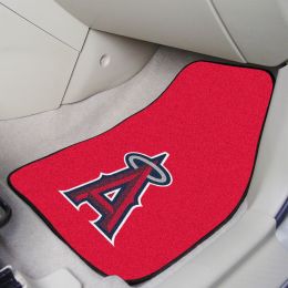 Los Angeles Angels 2pc Carpet Car Mat Set â€“ 17 x 27